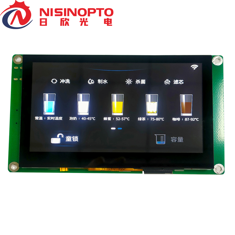4.3寸800*480TFT带板串口电容触摸屏