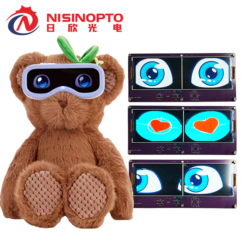 3.5寸320*480串口单芯双屏显示模组总成