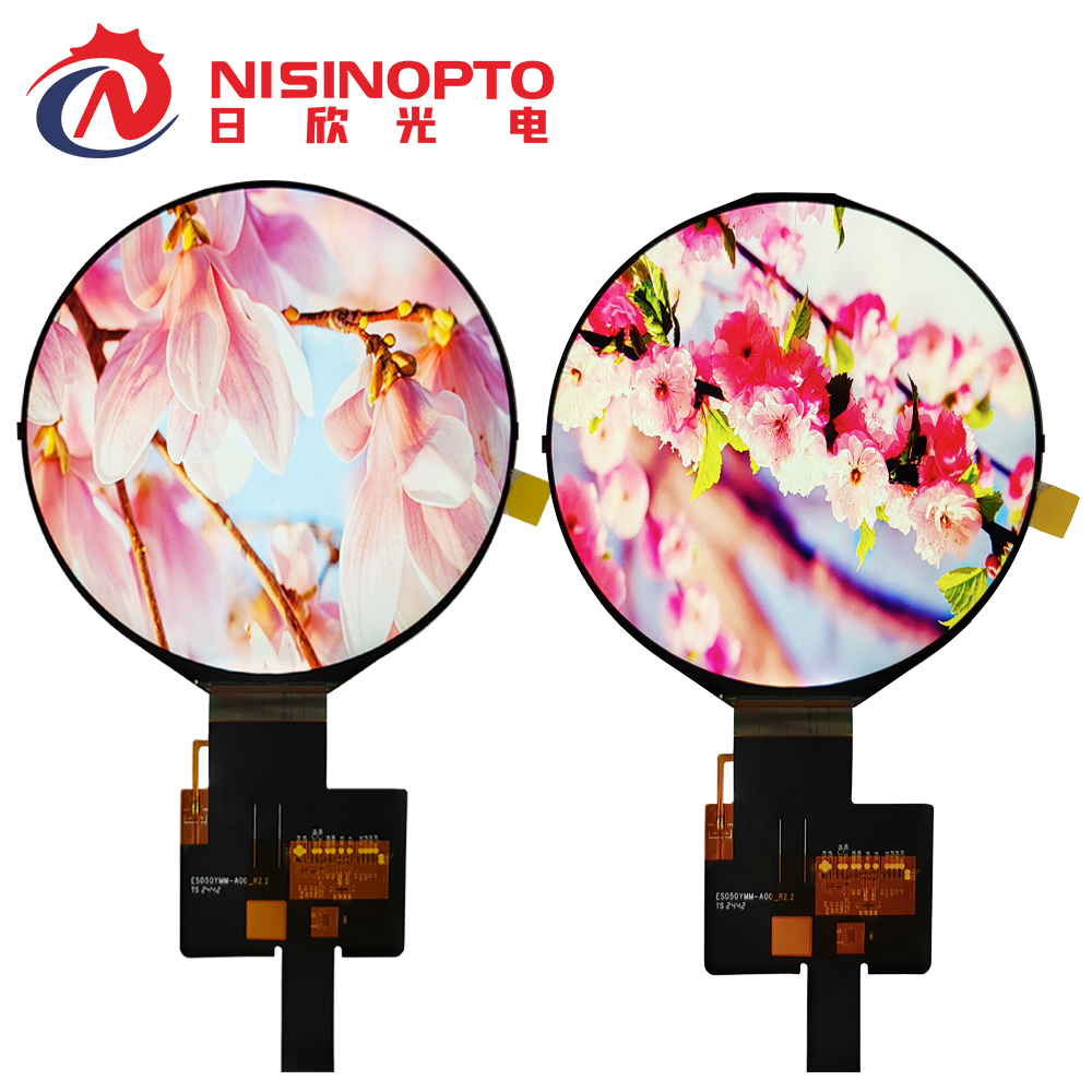 5.0寸1080*1080圆形TFT液晶屏高显分辨率屏