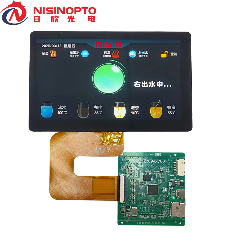 7.0寸1024*600宽温显示触摸屏INCELL全贴合IPS智能家居家电触摸显示屏