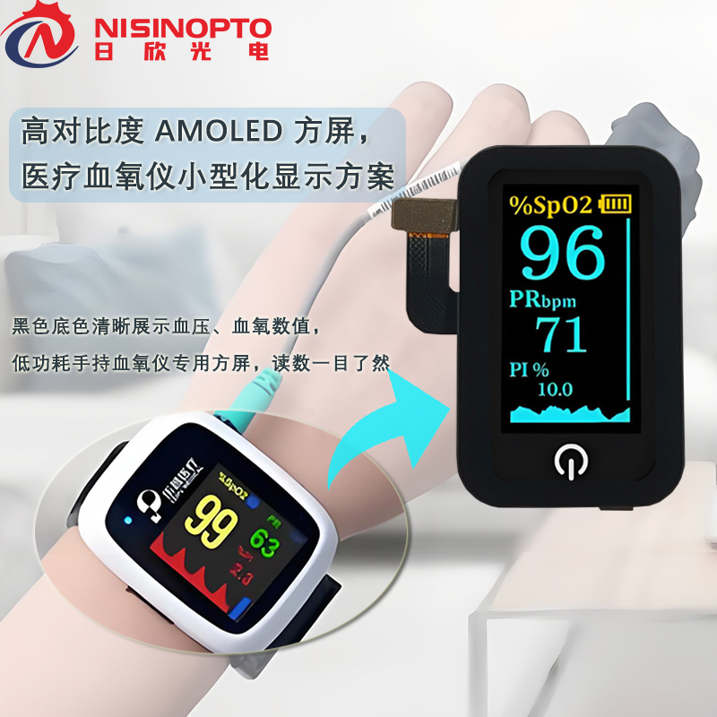 1.47寸194*368方形AMOLED高清高亮触摸屏智能电动自行车显示屏幕